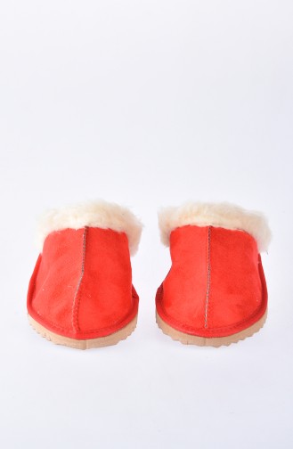 Red Women`s House Slippers 50178-02