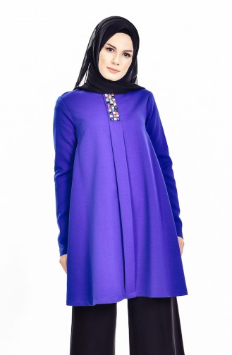 Tunika mit Swarovski Steindetail    9021-01 Saks 9021-01