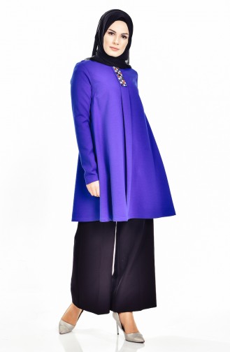 Tunika mit Swarovski Steindetail    9021-01 Saks 9021-01