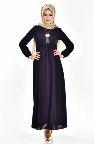 Black Hijab Dress 8017-05