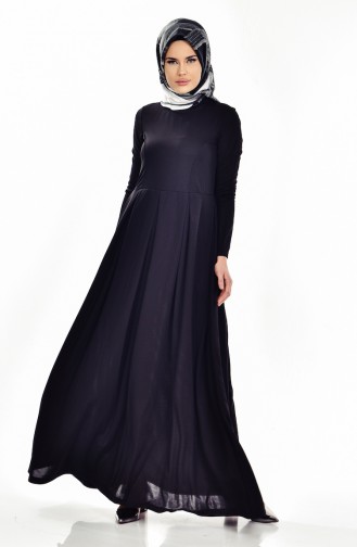 Black Hijab Dress 0632-04