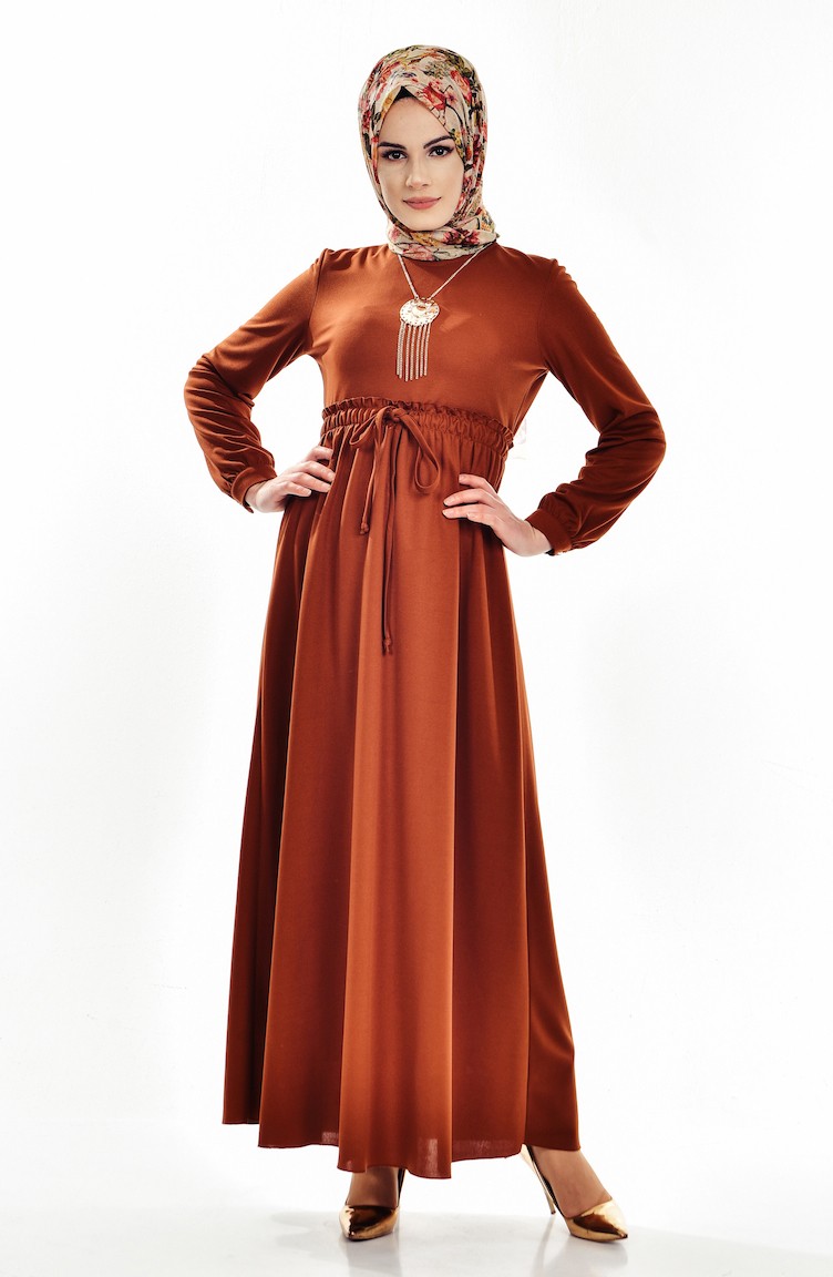 Beli B zg l Elbise 8017 02 Taba Sefamerve