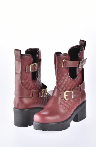 Claret Red Boots-booties 50161-03