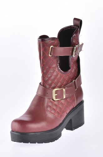 Claret Red Boots-booties 50161-03