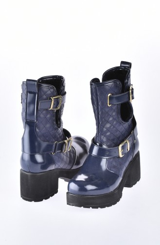 Navy Blue Boots-booties 50161-04