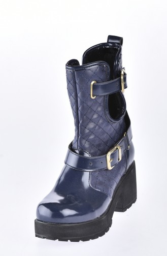 Navy Blue Boots-booties 50161-04