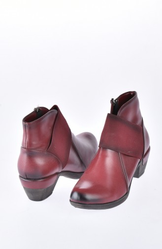 Claret Red Boots-booties 50159-01