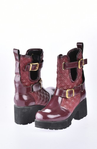 Claret Red Boots-booties 50161-02
