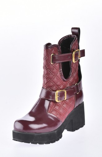 Claret Red Boots-booties 50161-02
