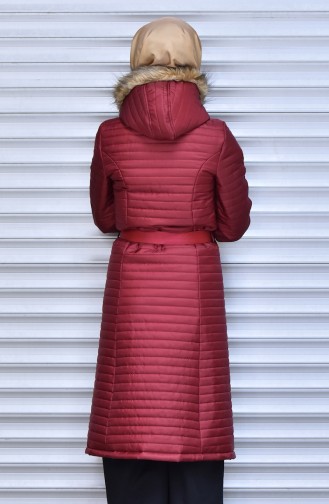 Claret Red Winter Coat 7109-01