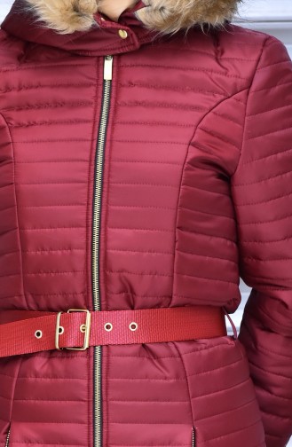 Claret Red Winter Coat 7109-01