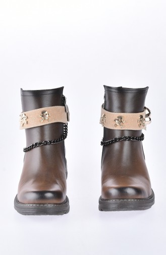 Brown Boots-booties 50111-02