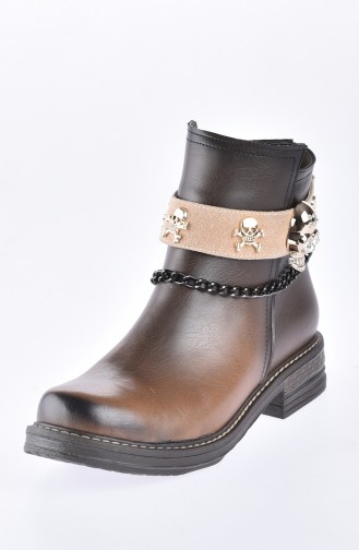 Brown Boots-booties 50111-02