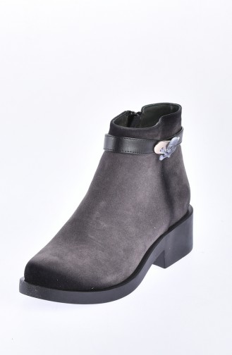 Gray Boots-booties 50156-02