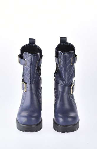 Navy Blue Boots-booties 50161-01