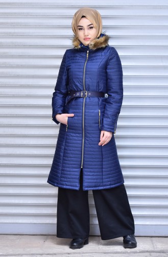 Navy Blue Winter Coat 7109-02