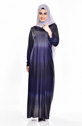 فستان بتصميم مُنقش  9001-02