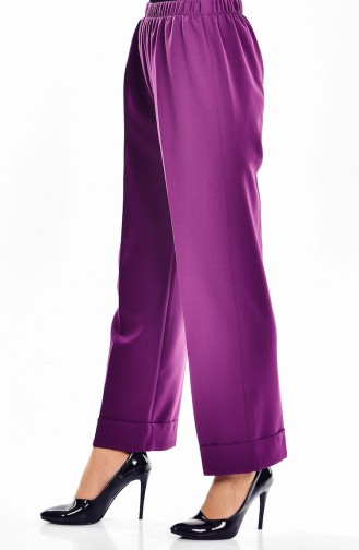 Pantalon Large élastique 2068-07 Plum 2068-07