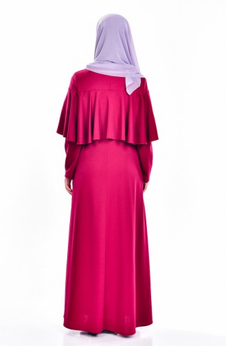 Plum Hijab Dress 4017-05