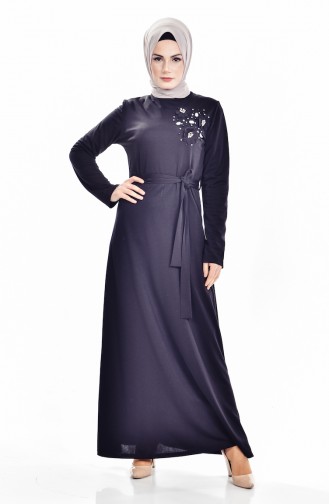 Black Hijab Dress 81490-06
