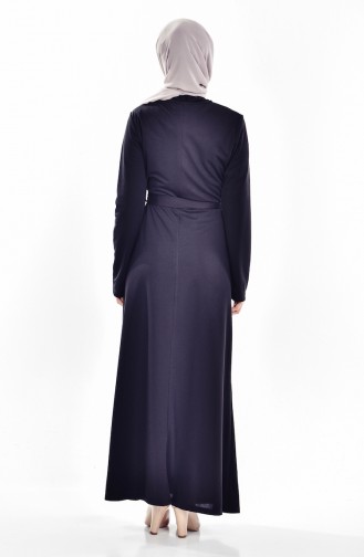 Black Hijab Dress 81490-06