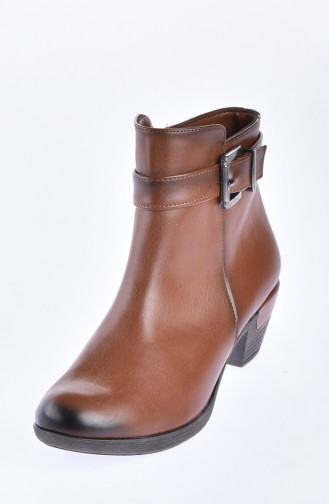 Tan Boots-booties 50168-02