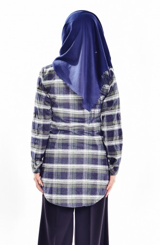 Kariertes Hemd 0005-02 Grün 0005-02