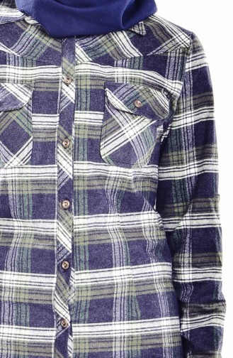 Kariertes Hemd 0005-02 Grün 0005-02