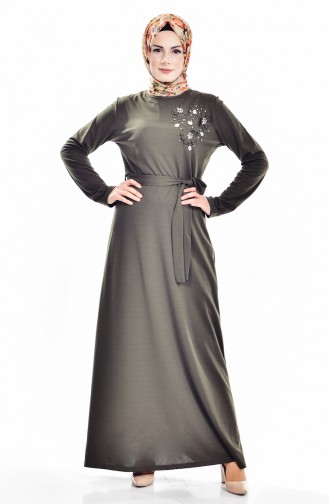 Green Hijab Dress 81490-05