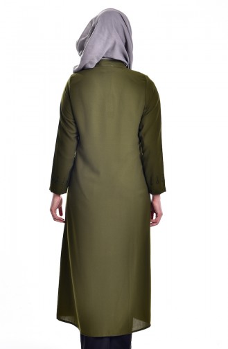 Ubergröße Abaya mit Swarovski Steindetail   6000210-04 Khaki 6000210-04