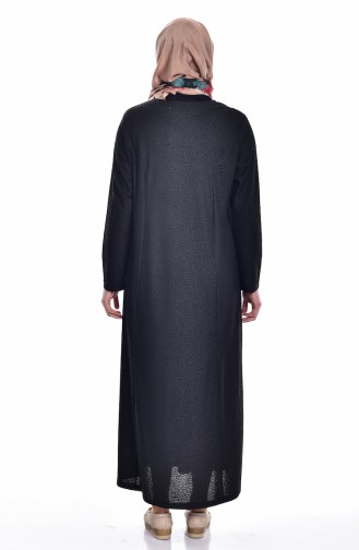 Khaki Hijab Dress 4424B-04
