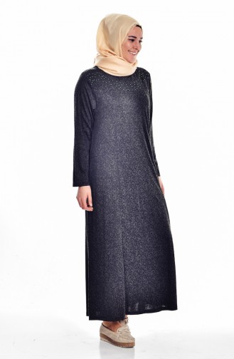 Khaki Hijab Dress 4426-02