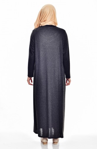 Khaki Hijab Dress 4426A-02