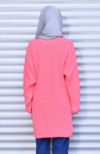 Yarasa Kol Triko Kazak 3225-14 Şeker Pembe