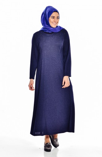 Ubergröße Kleid  4426A-04 Dunkelblau 4426A-04