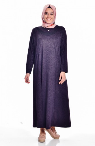 Purple Hijab Dress 4424A-04