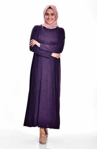 Purple Hijab Dress 4426-03