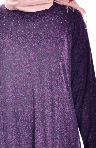 Purple Hijab Dress 4426-03