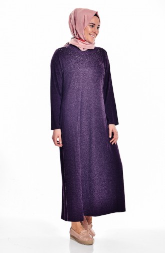 Purple Hijab Dress 4426A-03