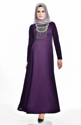 Purple Hijab Dress 2144-02