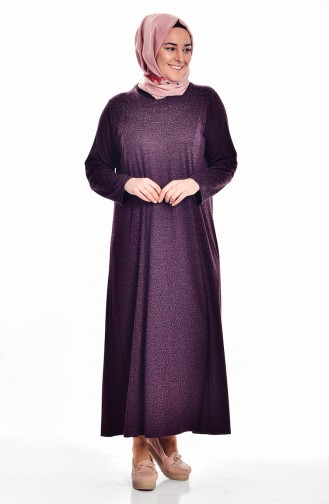 فستان ارجواني داكن 4426A-01
