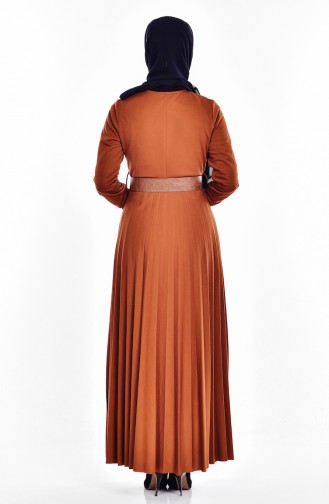 Tan Hijab Dress 4101-02