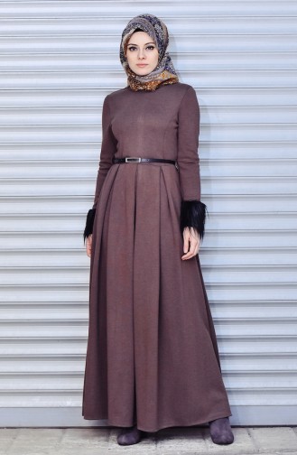 Mink Hijab Dress 4503-03