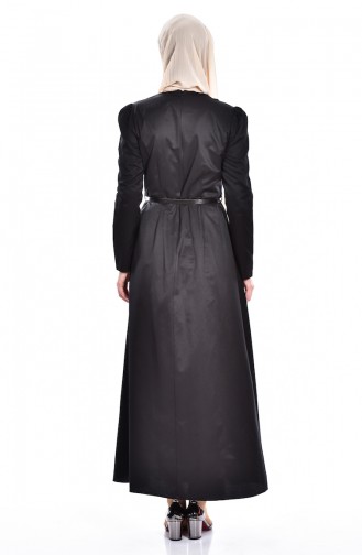 Khaki Hijab Dress 2830A-01