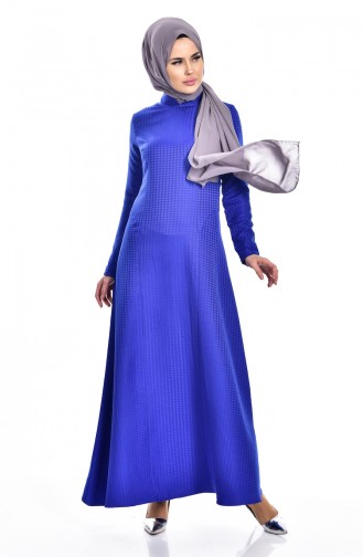 Saxe Hijab Dress 7161-08