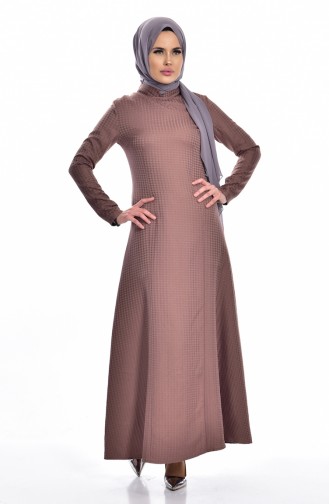 Hijab Kleid 7161-02 Milch Kaffee 7161-02