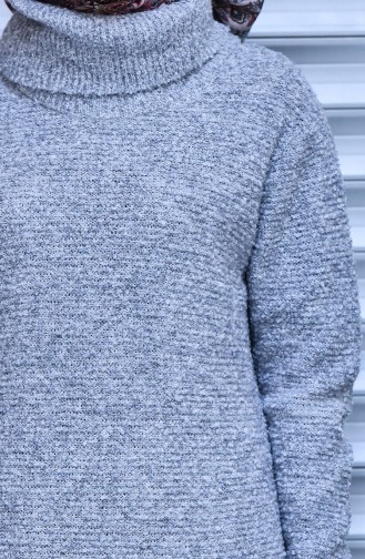 iLMEK Knitwear Long Sweater 4022-04 Light Gray 4022-04
