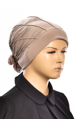 Fertige Kopftuch Bonnet 1006-08 Beige 1006-08