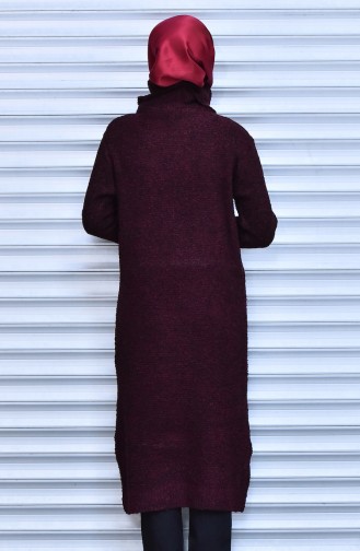 iLMEK Knitwear Long Sweater 4022-02 Claret Red 4022-02