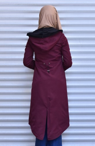 Trenchcoat mit Reißverschluss 35767-05 Weinrot 35767-05